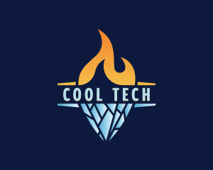 Fire Ice Cooling logo design