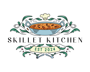 Paella Dining Restaurant logo design