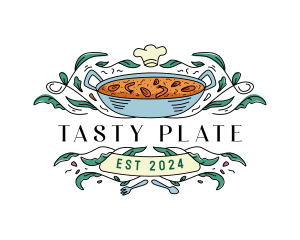 Paella Dining Restaurant logo design