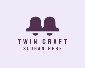 Modern Twin Bell logo design