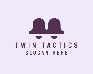 Modern Twin Bell logo design