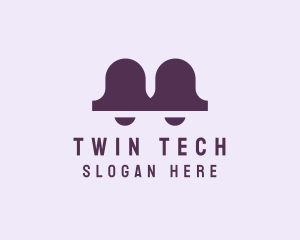 Modern Twin Bell logo design