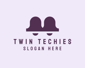 Modern Twin Bell logo design