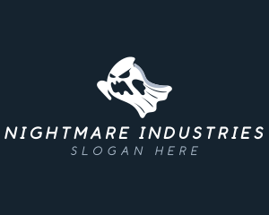 Spooky Ghost Haunted logo design