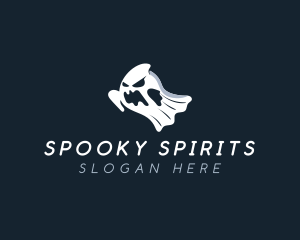 Spooky Ghost Haunted logo design