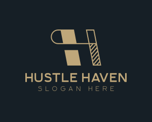 Fashion Boutique Business Letter H logo design