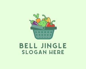 Vegetable Grocery Basket logo design