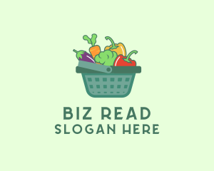 Vegetable Grocery Basket logo design