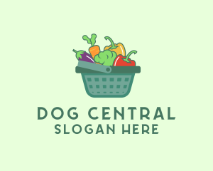 Vegetable Grocery Basket logo design