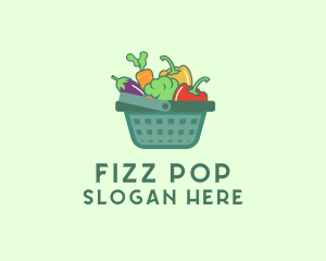 Vegetable Grocery Basket logo design