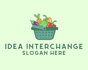 Vegetable Grocery Basket logo design