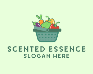 Vegetable Grocery Basket logo design