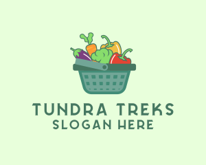 Vegetable Grocery Basket logo design