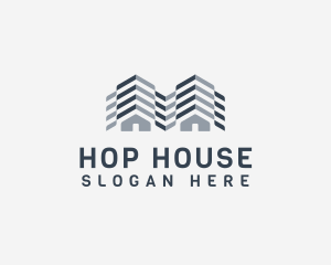 Residential House Roofing  logo design