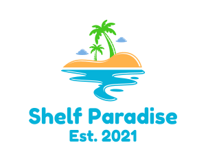 Summer Beach Island  logo design