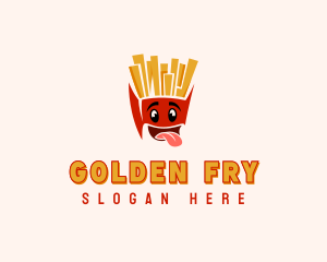 Cartoon Fries Restaurant logo design