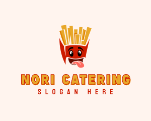 Cartoon Fries Restaurant logo design