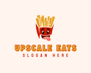 Cartoon Fries Restaurant logo design