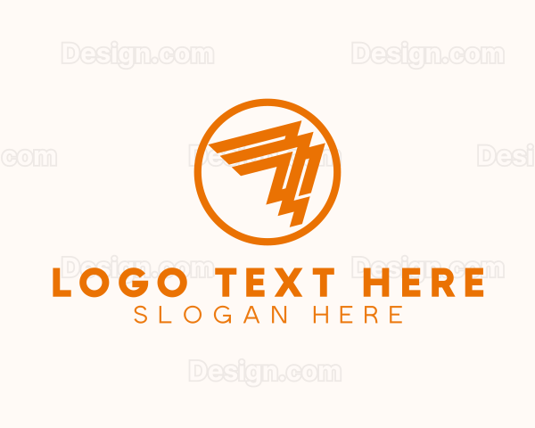 Geometric Upward Arrow Logo