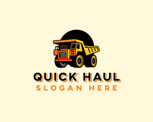 Truck Haul Construction logo design