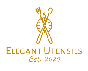 Kitchen Utensil Timer  logo design