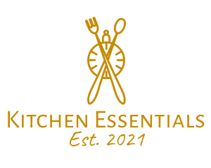 Kitchen Utensil Timer  logo design