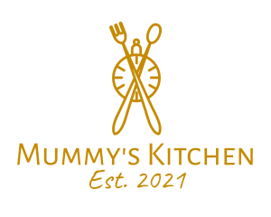 Kitchen Utensil Timer  logo design