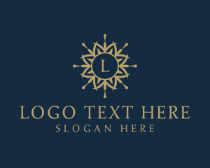 Elegant Mandala Flower logo