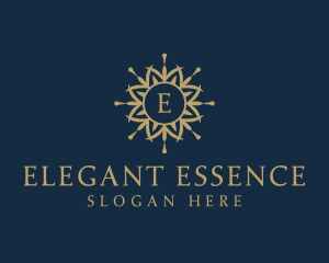 Elegant Mandala Flower logo design