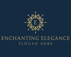 Elegant Mandala Flower logo design