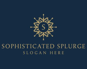 Elegant Mandala Flower logo design