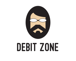 Hipster Man Beard logo design