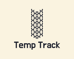 Tire Tracks Arrow  logo design