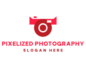 Abstract Bull Camera logo design