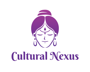 Indian Woman Meditation logo