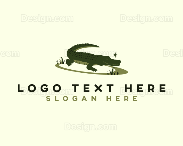 Nature Jungle Crocodile Logo