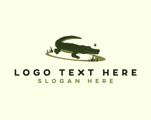 Nature Jungle Crocodile Logo