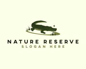 Nature Jungle Crocodile logo design