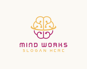 AI Brain Programming logo design