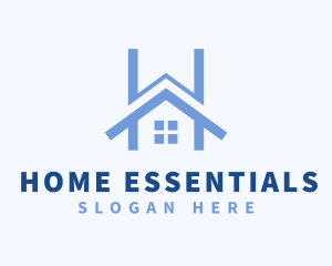 Home Residence Letter H logo design