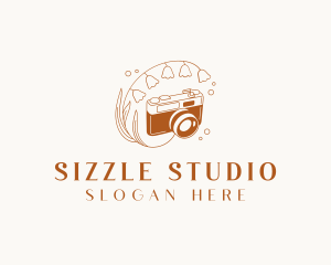 Flower Camera Studio logo design