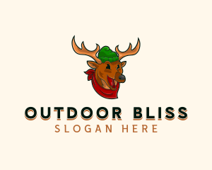 Outdoor Moose Camper logo design