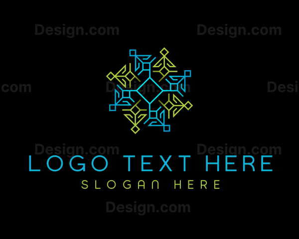 Geometric Pattern Tech Logo
