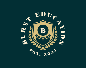 Book Shield Education logo design