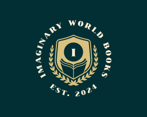 Book Shield Education logo design