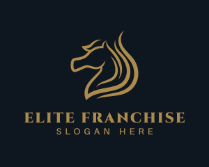 Luxury Stallion Horse logo design