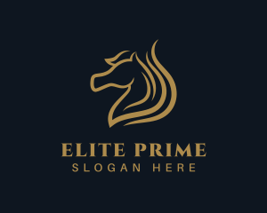 Luxury Stallion Horse logo design