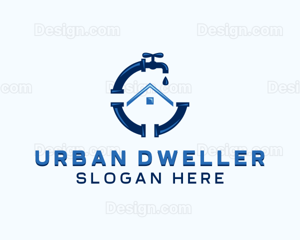 Plumbing Faucet Pipes Logo