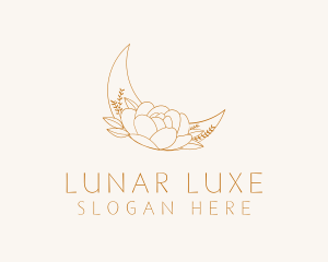 Lunar Fashion Flower logo design