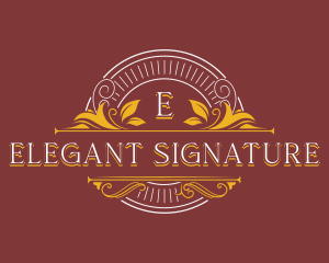 Luxury Ornamental Boutique logo design